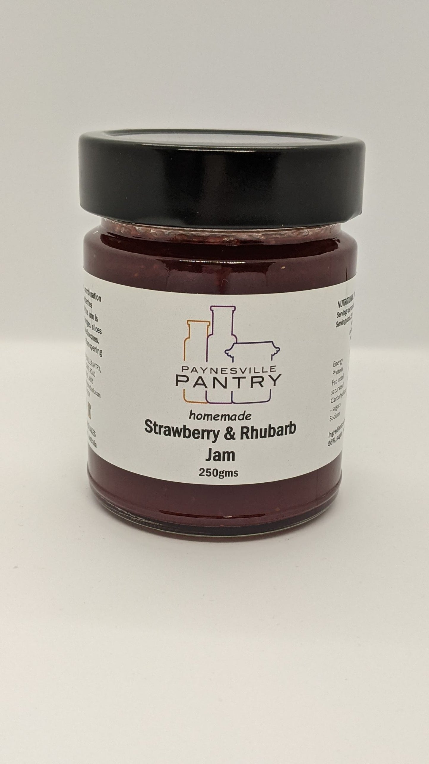 Strawberry & Rhubarb Jam 250g